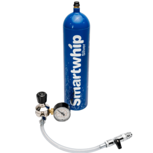 Smartwhip Silver Full Set (N2O Cylinder 640g & Pressure Regulator)